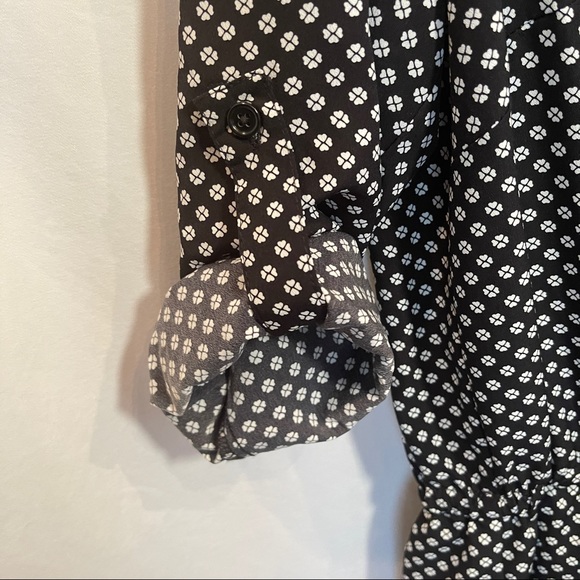 LOFT Romper NWT Black with white Size 6 - Picture 3 of 5